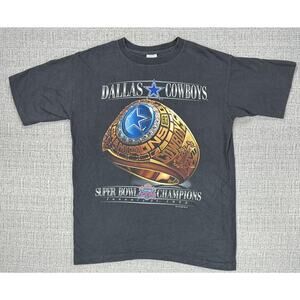Vintage Dallas Cowboys Shirt Mens Large NFL Football Salem Super Bowl XXVII